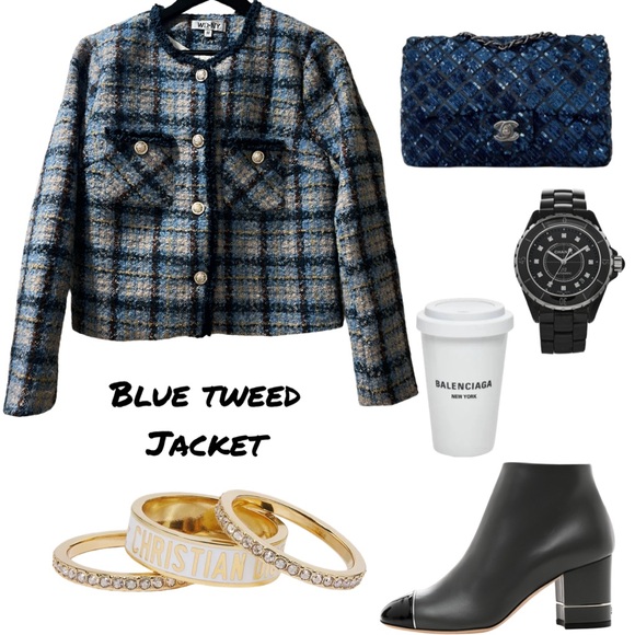 Blue Tweed Jacket - Picture 1 of 1